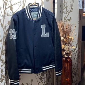 Men's Levi's Mixed-Media Wool-Blend Varsity Jacket